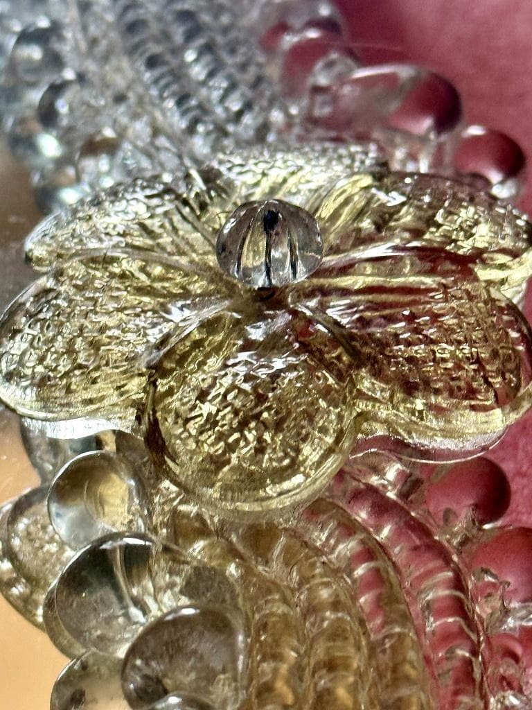 売約　ムラーノガラス　＜Ａ＞　壁掛け・スタンドミラー　ベネチアンガラス　イタリア