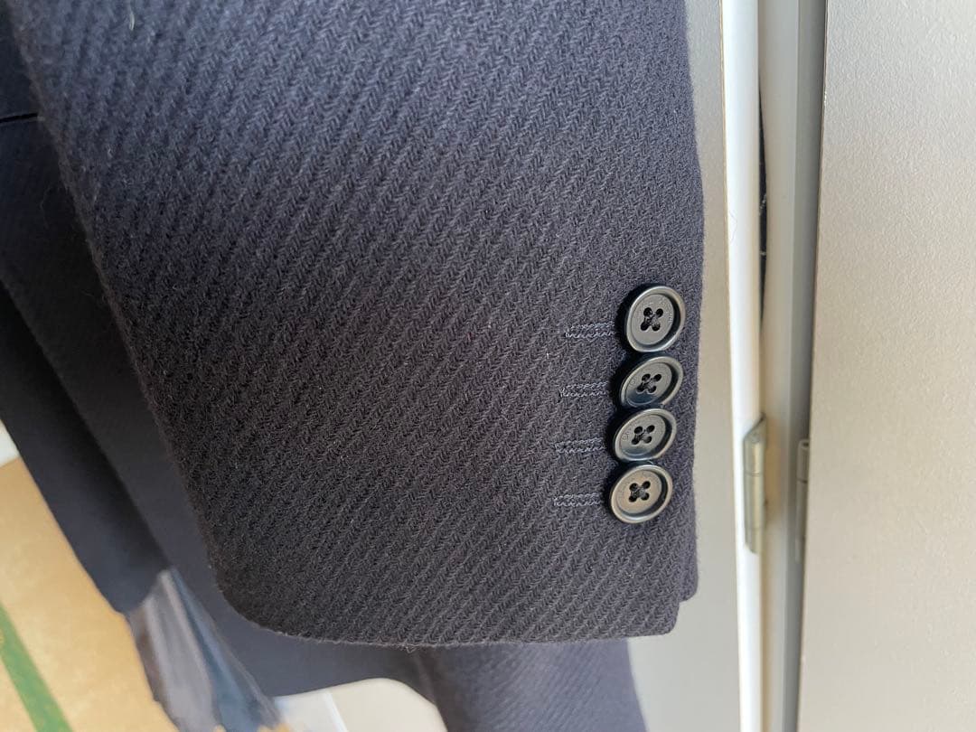 Salvatore Ferragamo チェスターコート ネイビー48 メンズ