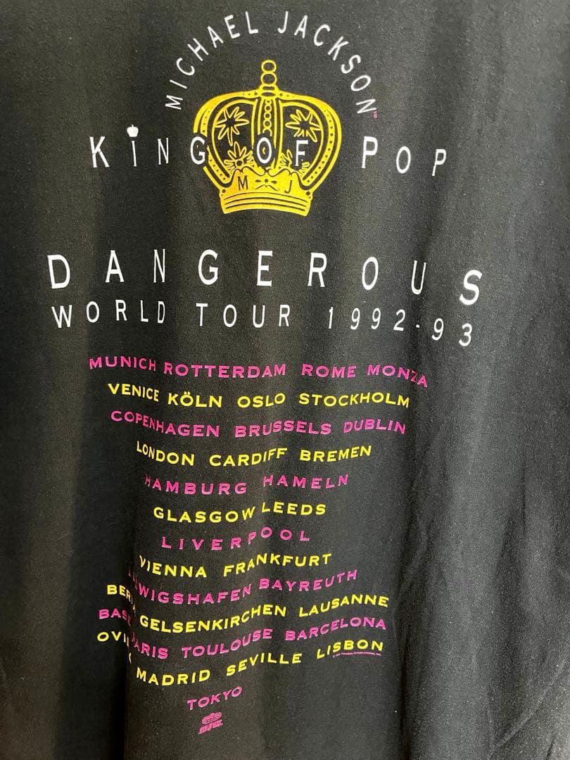 Tシャツ MICHAELJACKSON ‘92Dangerous tour 希少