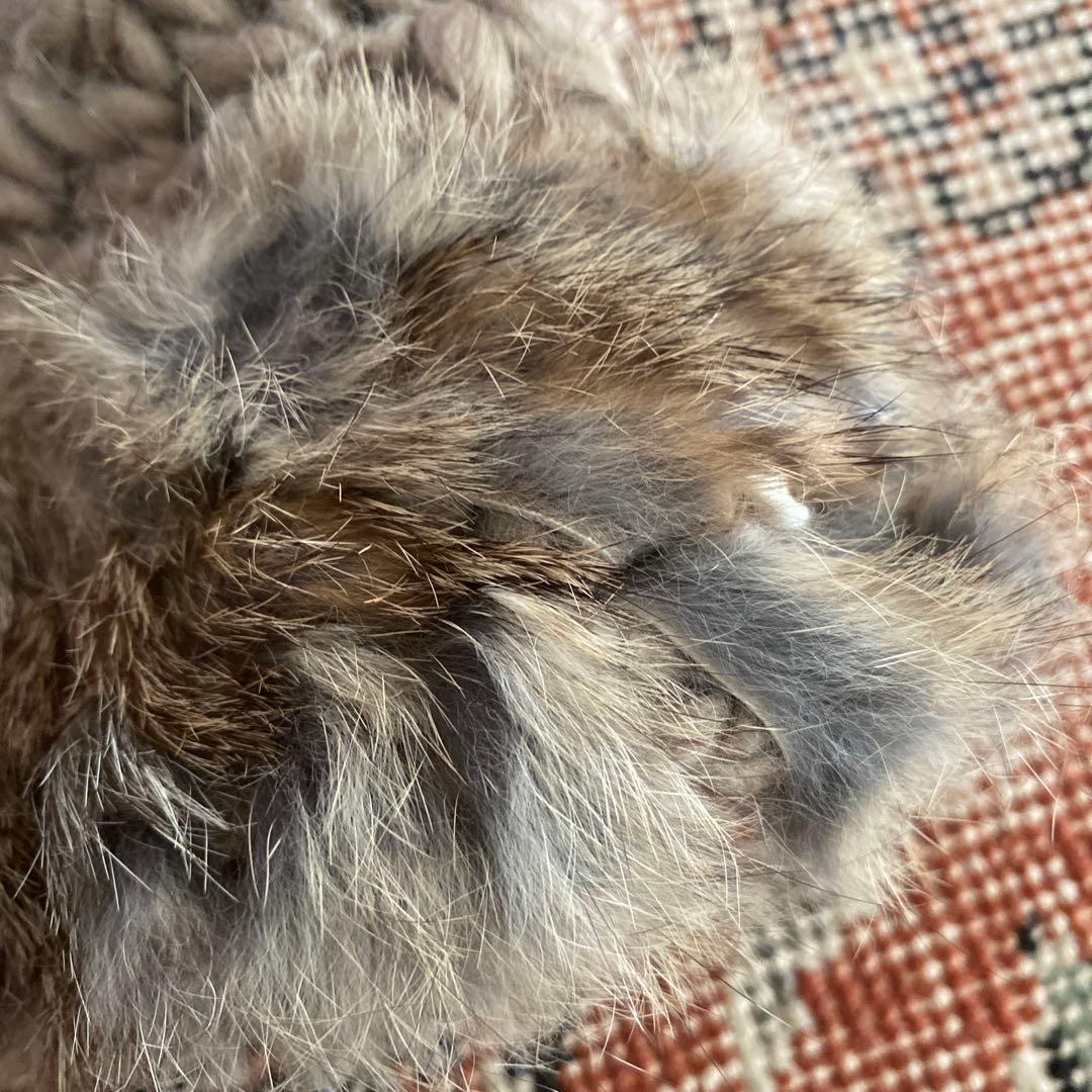 キャピタル　KAPITAL ラビットファー付きニット帽