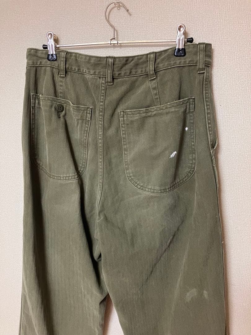 【HERILL/ヘリル】 USMC ヘリンボーンツイルパンツ　36