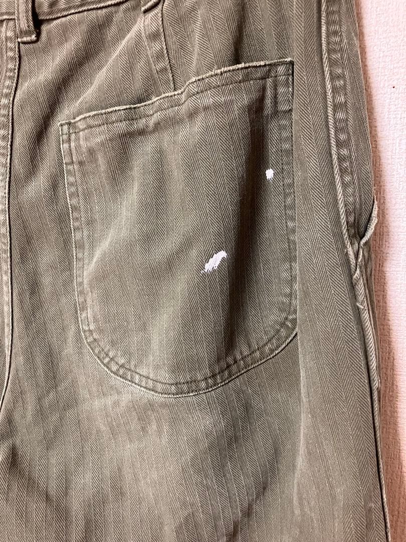 【HERILL/ヘリル】 USMC ヘリンボーンツイルパンツ　36