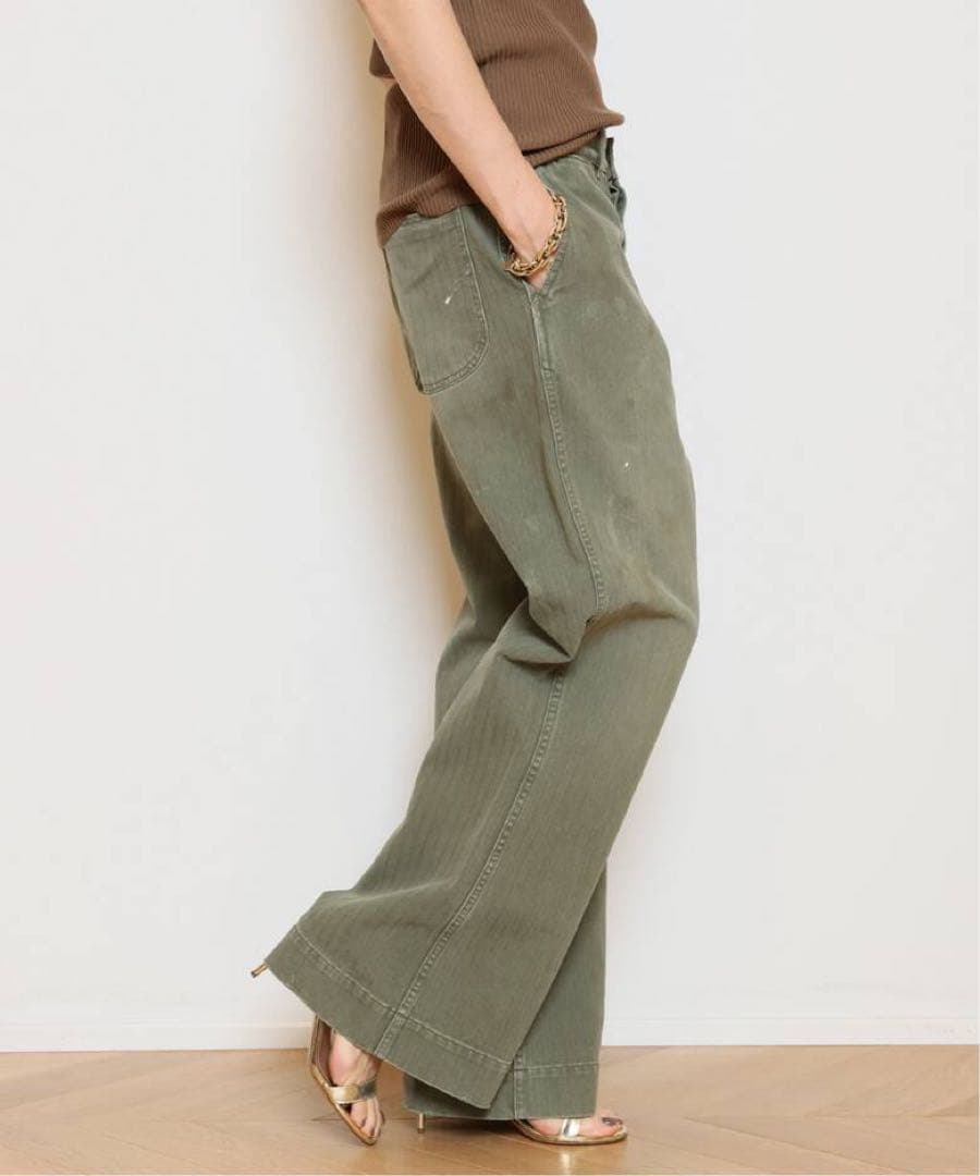 【HERILL/ヘリル】 USMC ヘリンボーンツイルパンツ　36