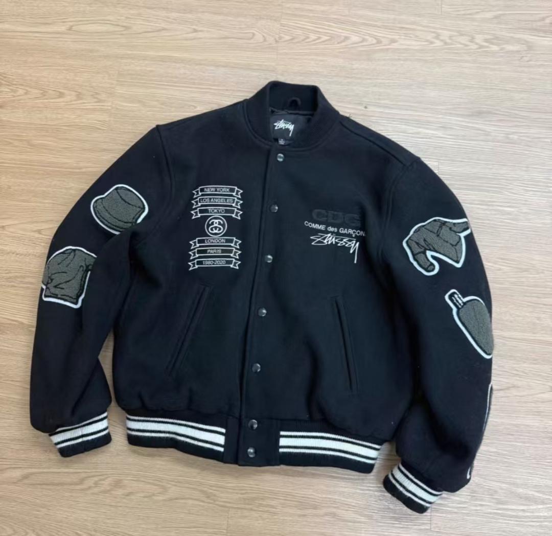 ステューシー×コムデギャルソン ジャケット スタジャン