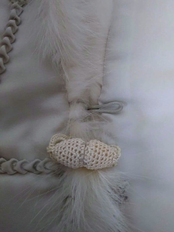 SAGA FOX  　高級ホワイトファー　振袖用 箱付　限定値引きあり