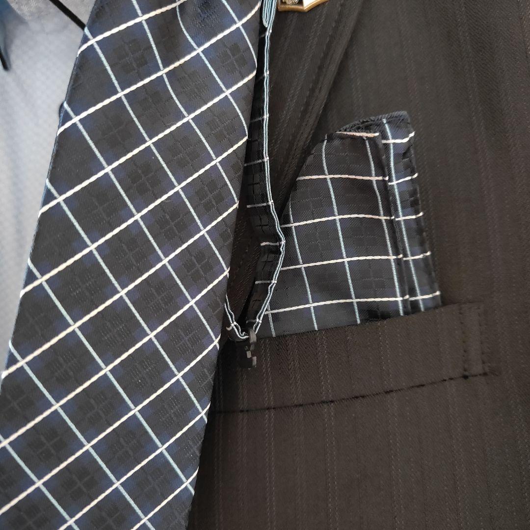 男の子　フォーマルスーツ 160　6点セット　ピンバッチ付き　卒業式　入学式