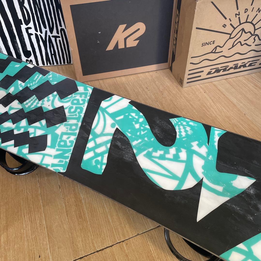 K2×CSB　名作ファストプラント　バインディング付スノーボードセット