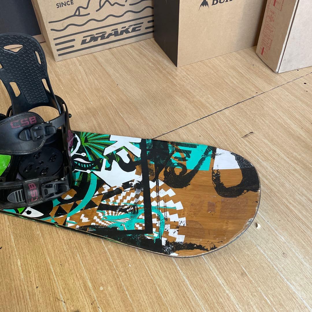 K2×CSB　名作ファストプラント　バインディング付スノーボードセット