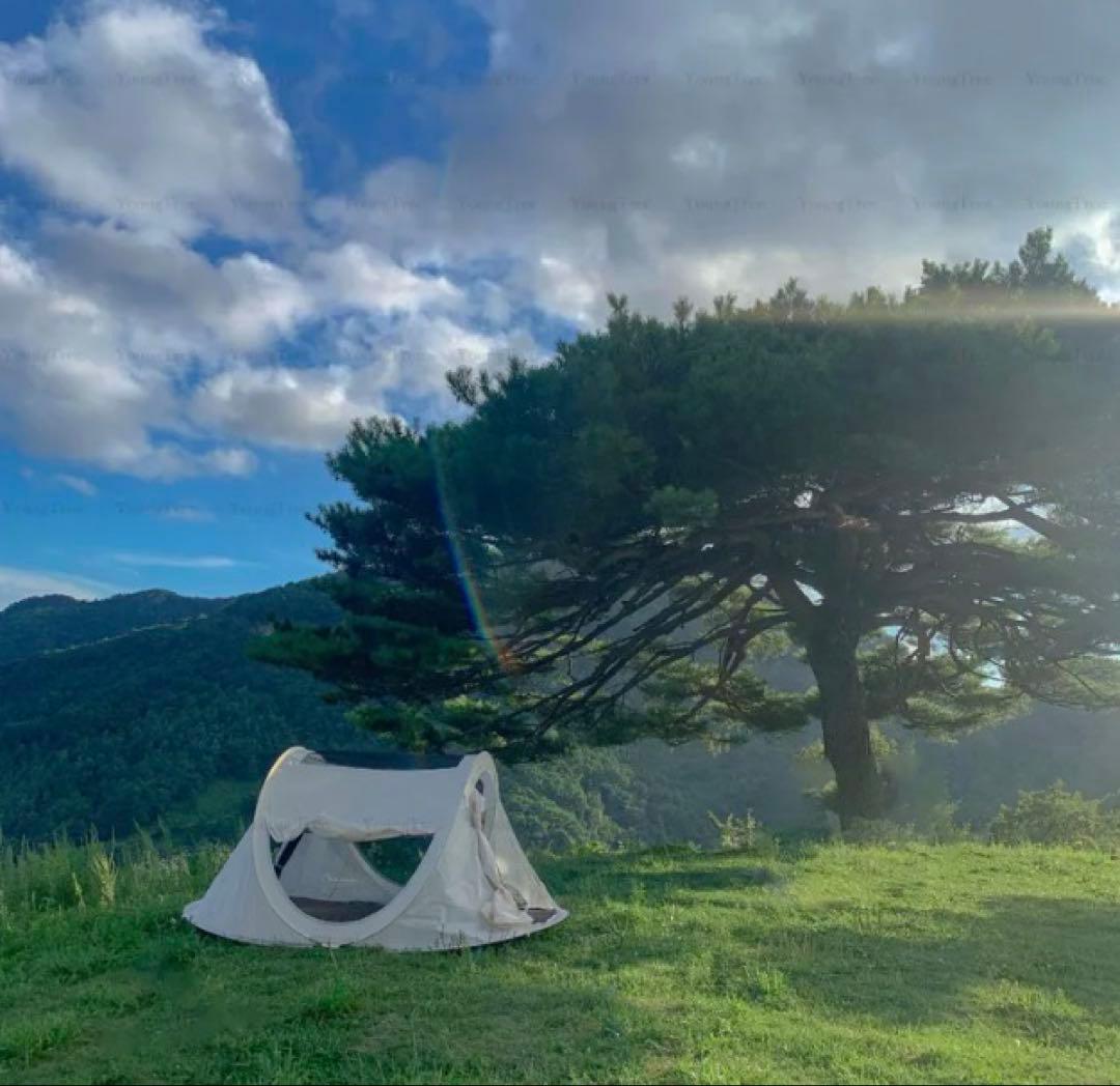 <希少>ミューズ ワンタッチ ポップアップテント E アイボリー