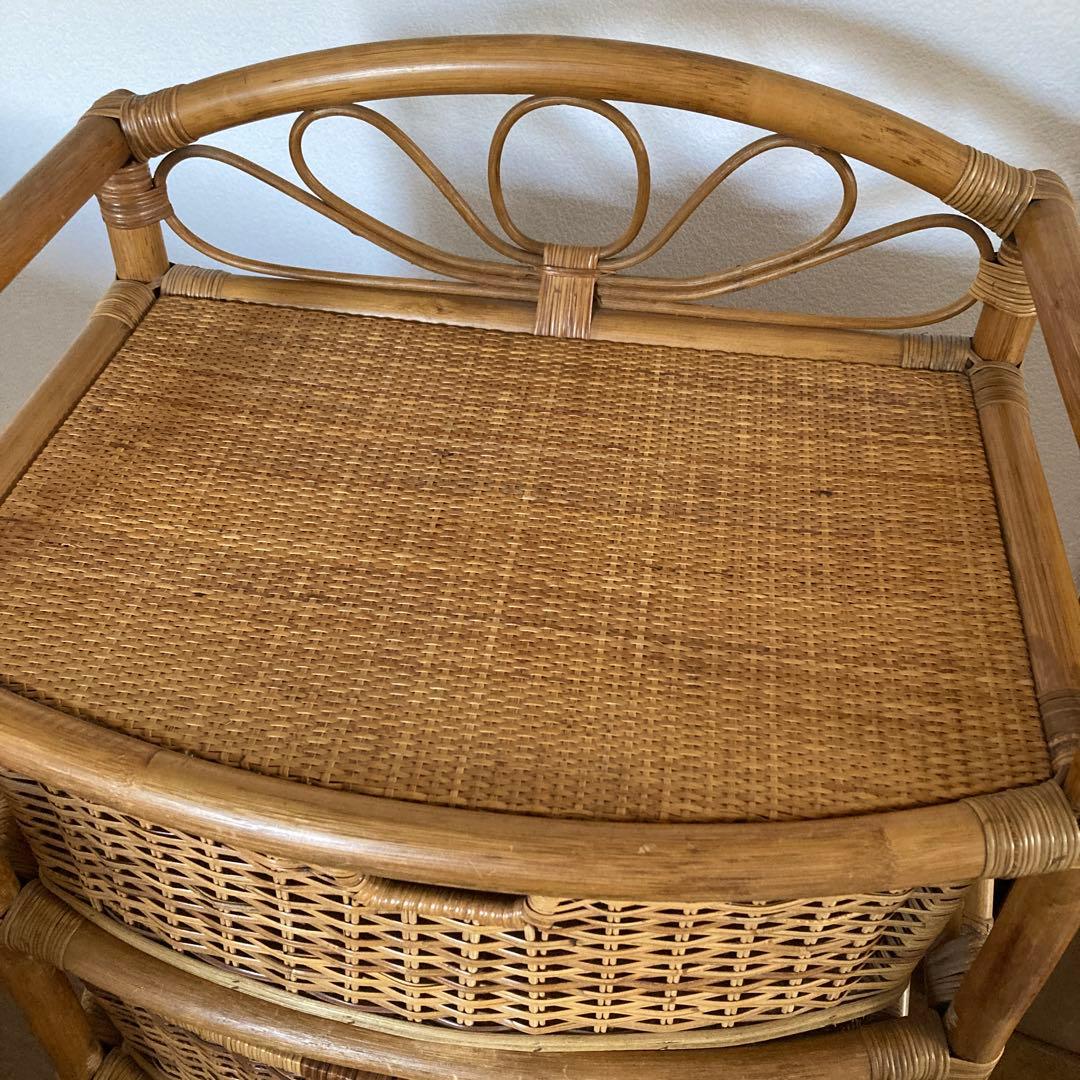 【☆ぐっさん☆3月中お買い得価格】ラタン籐4段チェスト