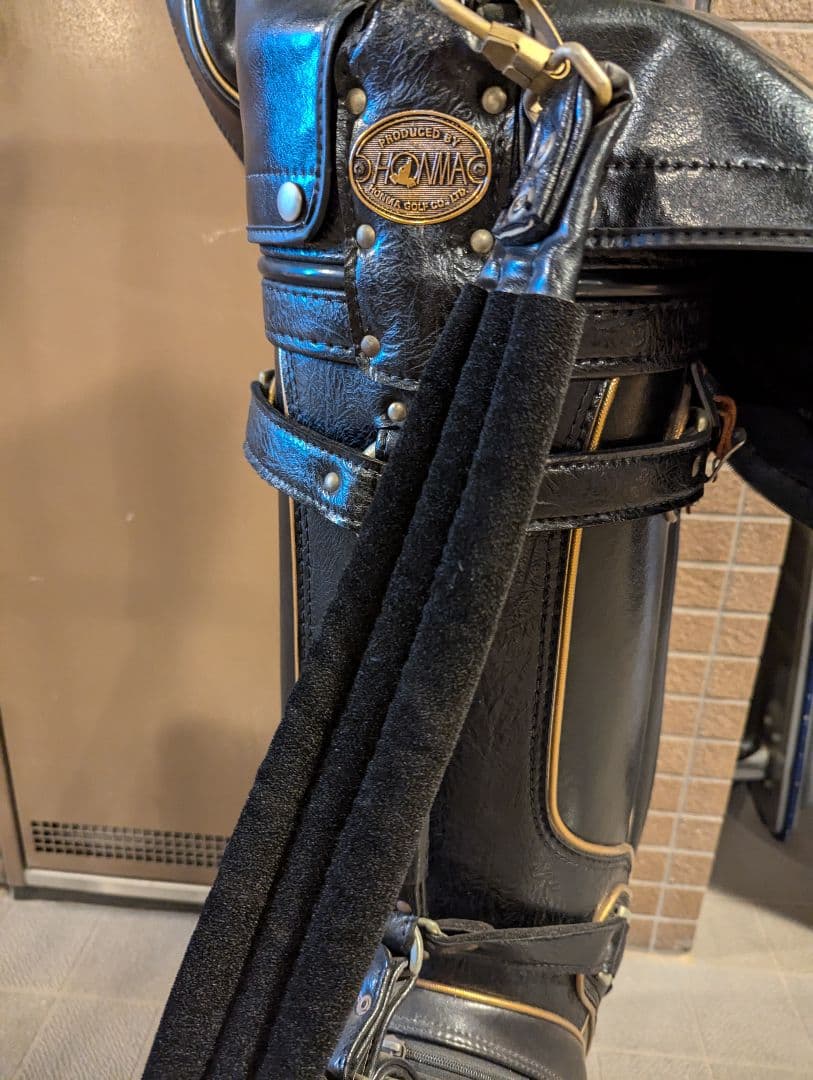 専用　ホンマゴルフ　キャディーバッグ　メンズ　革