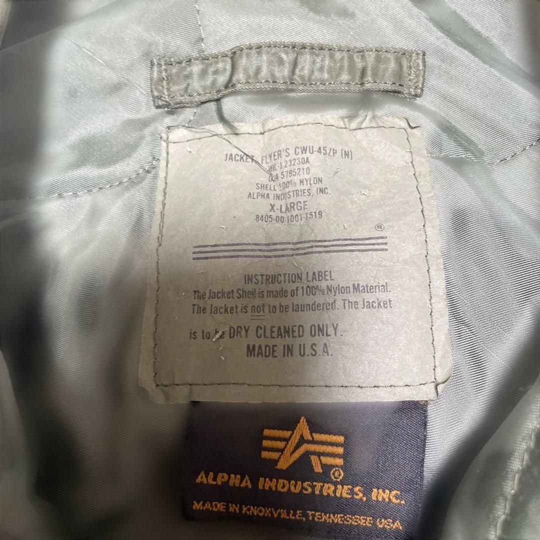 b*d様 USA製ALPHA INDUSTRIES CWU-45/Pフライトジャ