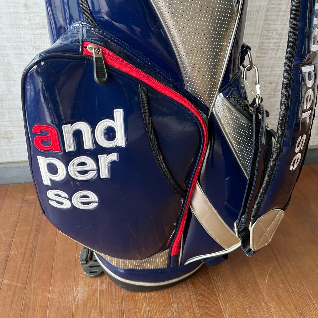 【中古品】and per se/アンパスィ スタンドキャディバッグ 限定カラー