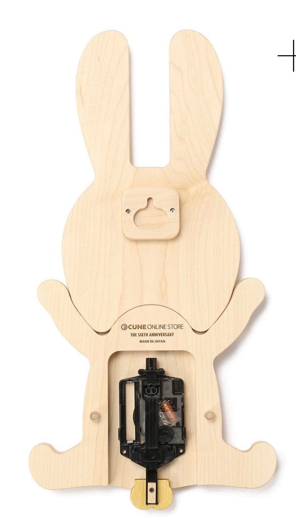 新品！ 希少　レア　CUNE 6時6分　掛け時計風　インテリア　飾り　ウサギ