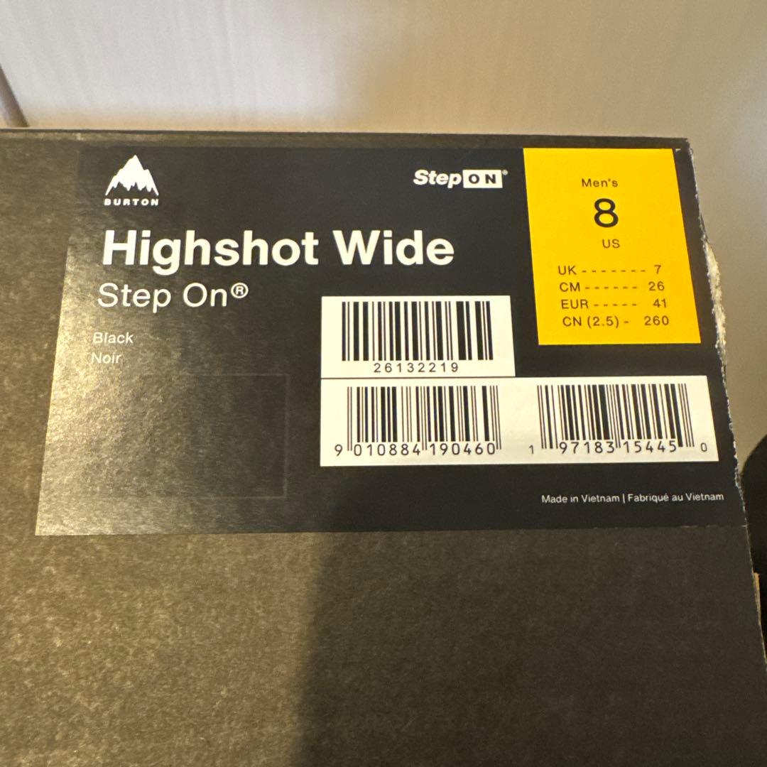 【新品】バートン メンズ ハイショット Step On