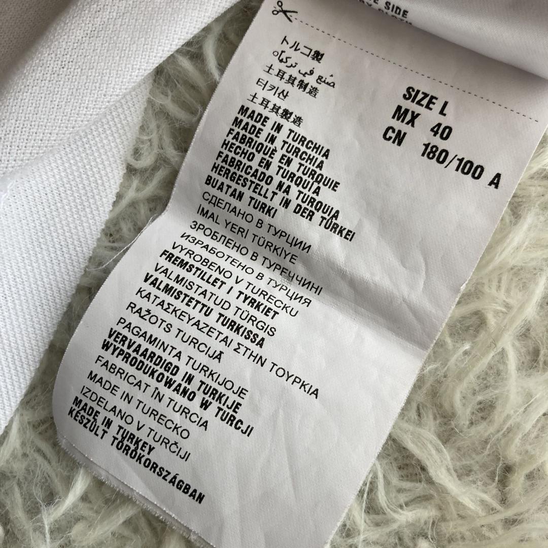 入手困難【希少2013ss】PRADA プラダ　三角プレート　ホワイトポロシャツ