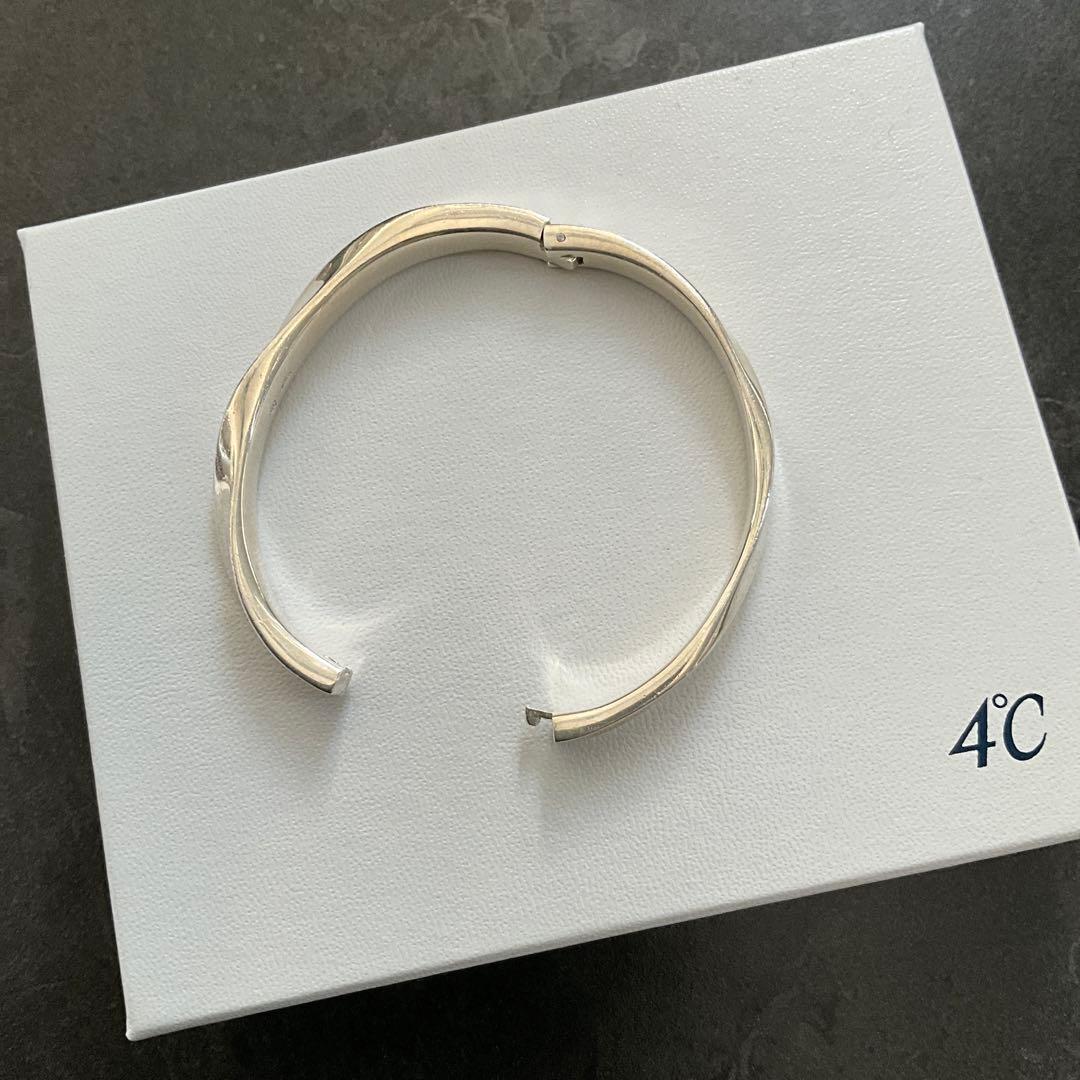 4°C ヴィンテージ シルバー バングル