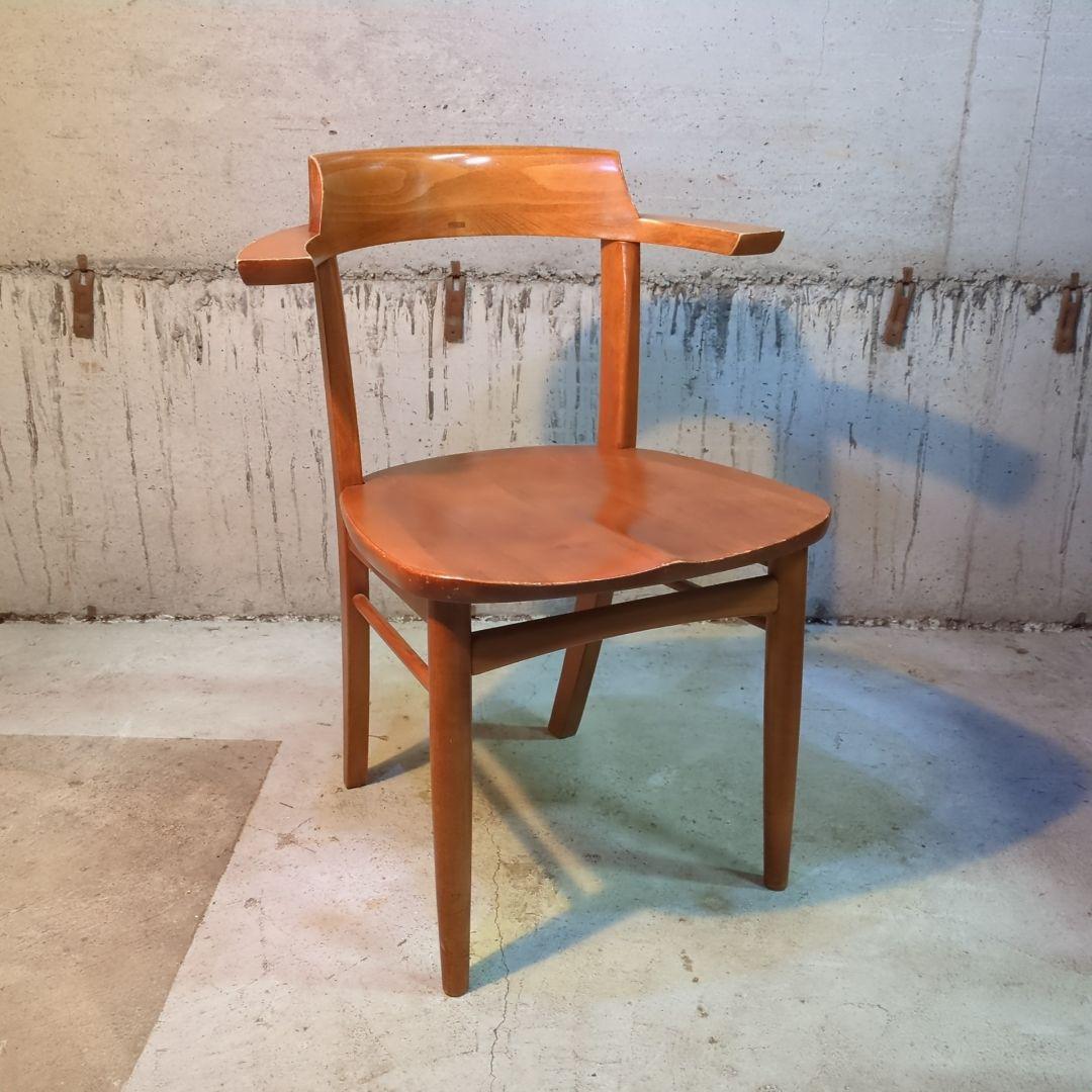 柏木工　ソフィー④　ダイニングチェア　ハーフアームチェア　飛騨家具