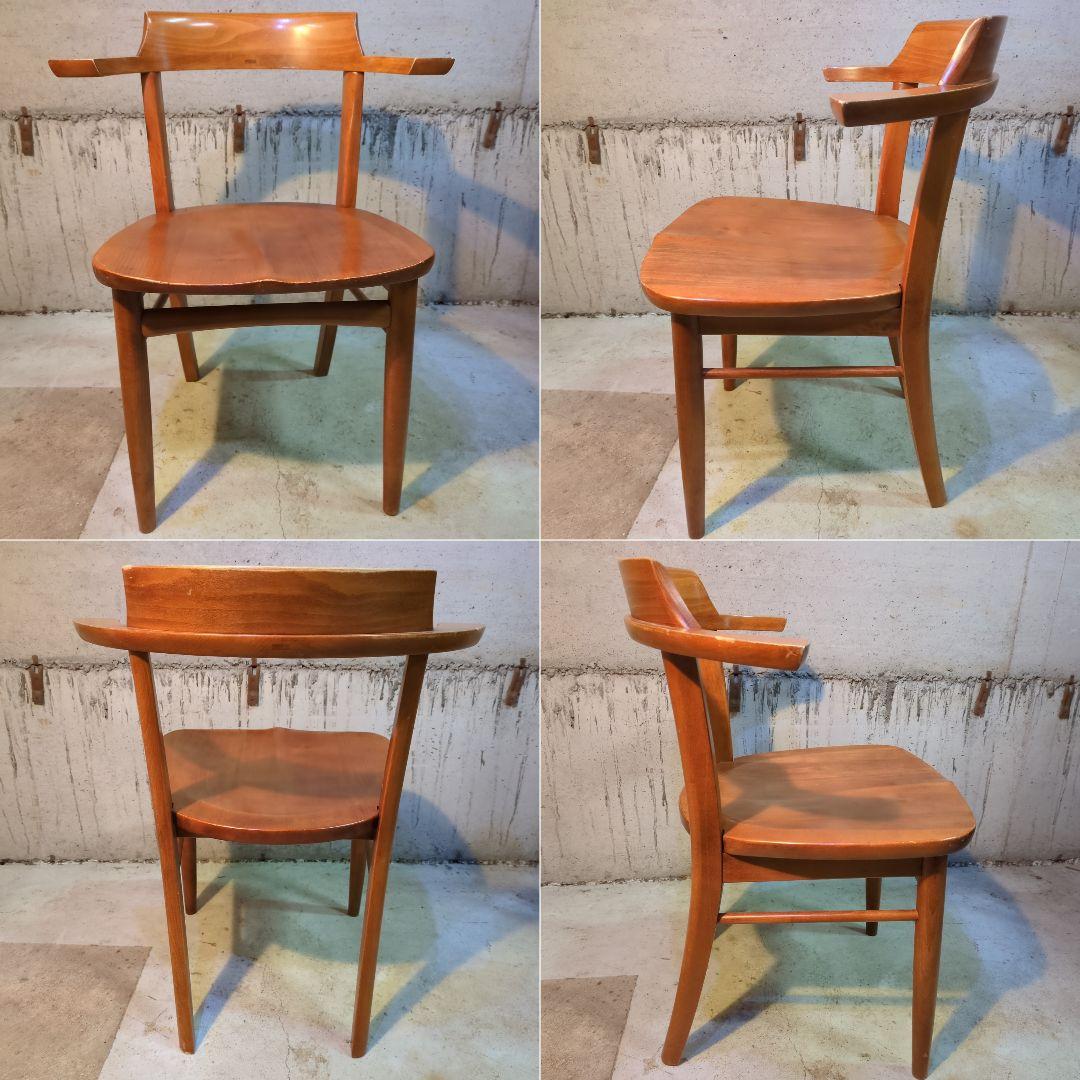 柏木工　ソフィー④　ダイニングチェア　ハーフアームチェア　飛騨家具