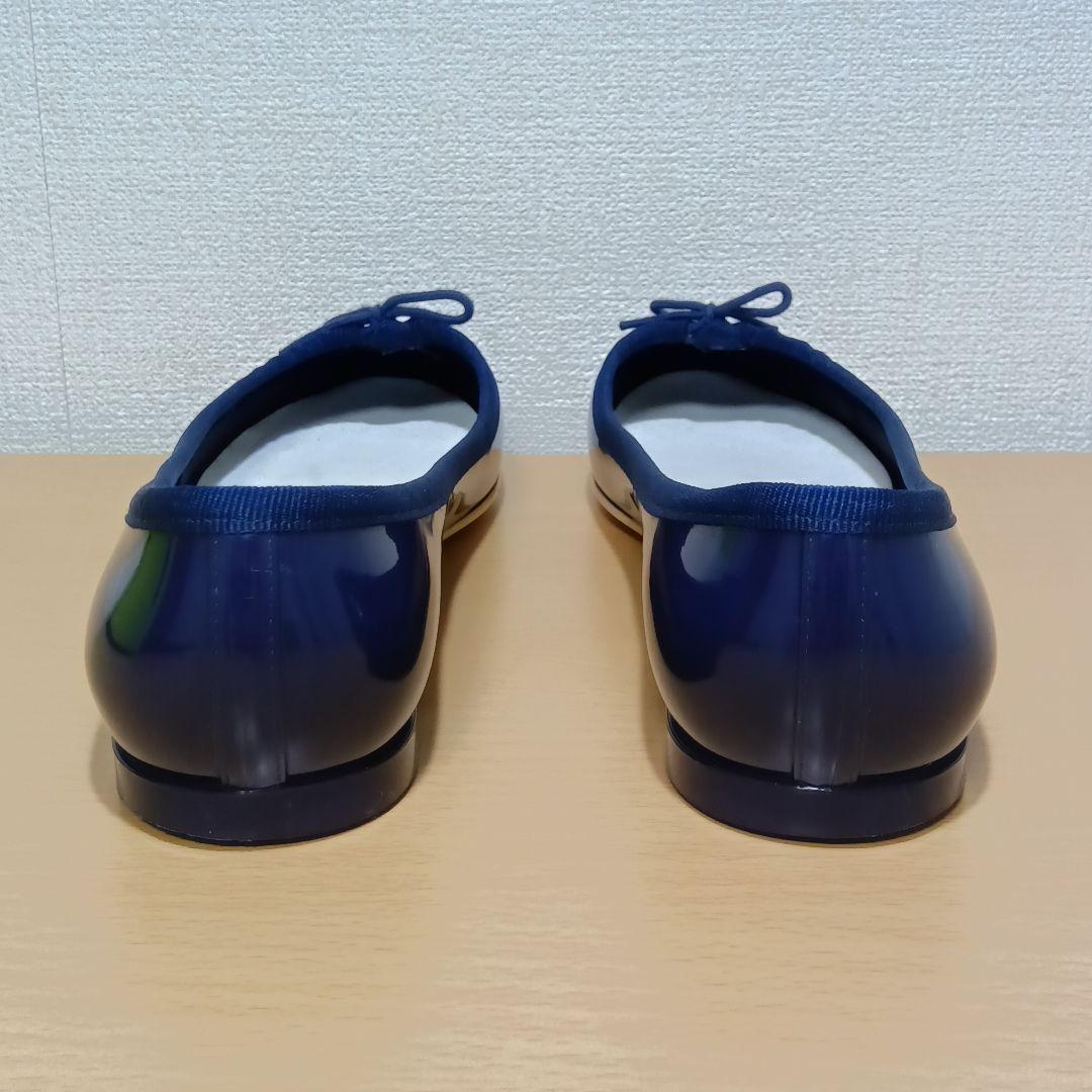 レペット フラットシューズ バレエ レイン サンドリオン ラバー 濃紺 40