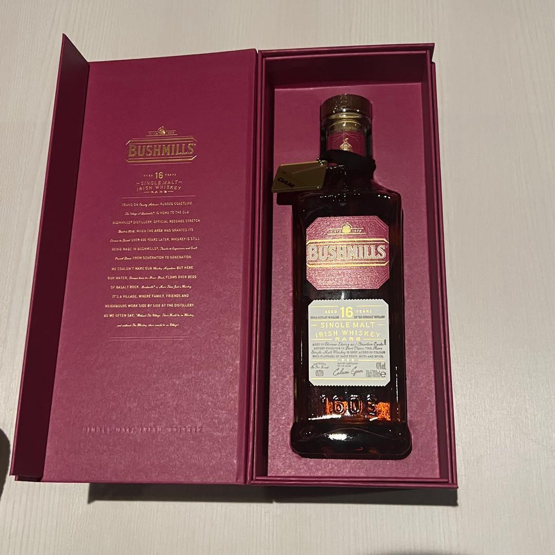 ブッシュミルズ 16年 シングルモルト 700ml 箱付き 未開栓