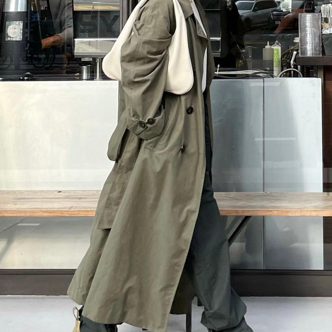 ❤️ok.soon モスグリーン トレンチコート