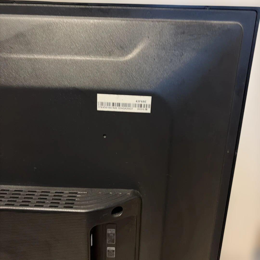 20年製 ハイセンス 4K対応 43インチ 液晶テレビ 43F68E