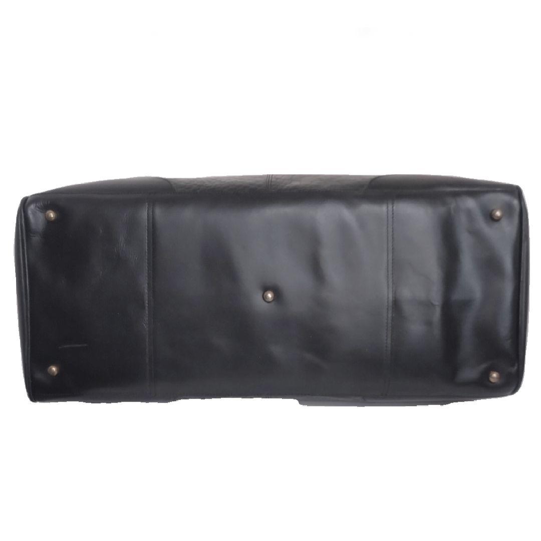 ✨美品✨ZARA ザラ　2way トラベルバッグ　本革 クロコ型押し　ブラック