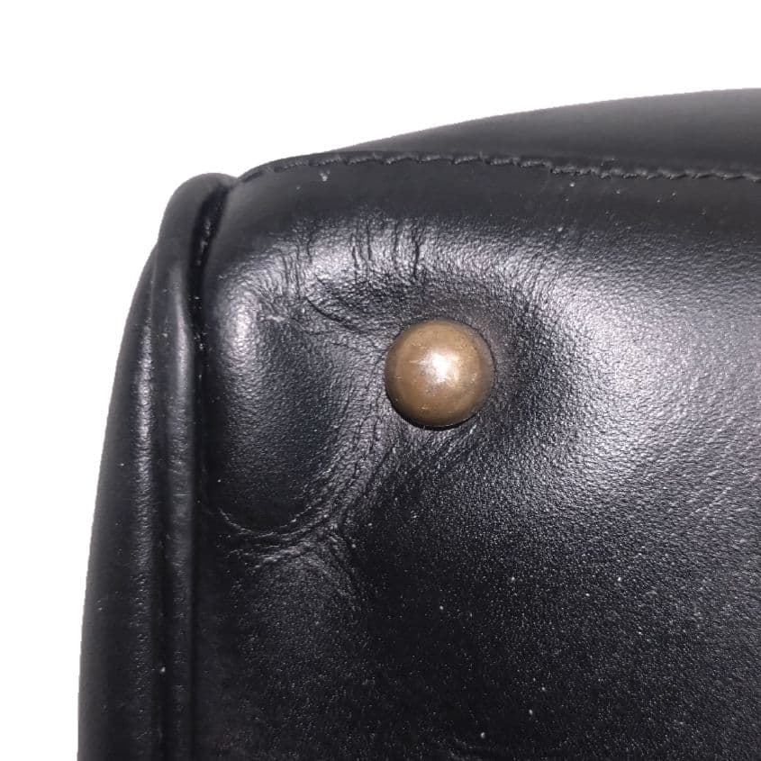 ✨美品✨ZARA ザラ　2way トラベルバッグ　本革 クロコ型押し　ブラック