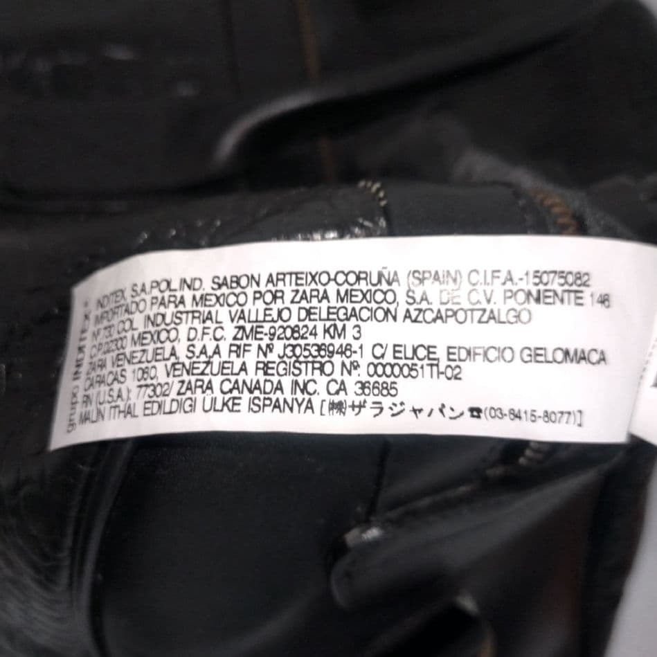 ✨美品✨ZARA ザラ　2way トラベルバッグ　本革 クロコ型押し　ブラック