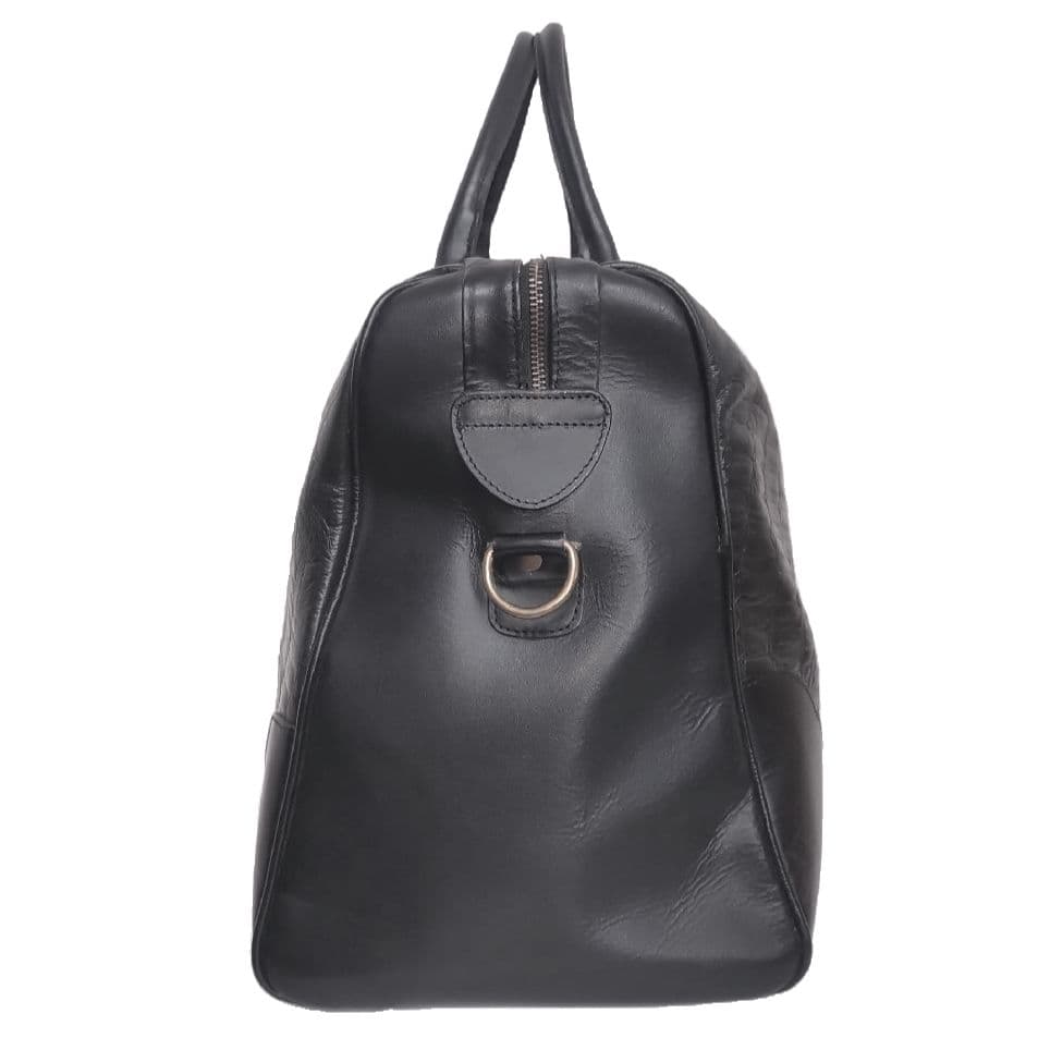 ✨美品✨ZARA ザラ　2way トラベルバッグ　本革 クロコ型押し　ブラック