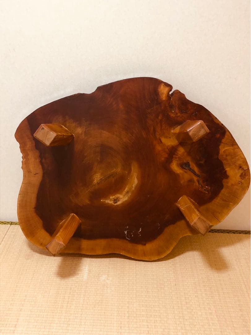 【格安出品】50年以上前の屋久杉　輪切り座卓　ローテーブル 68kg 一枚板
