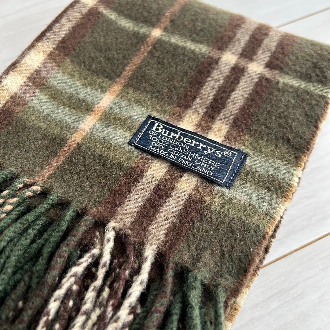 美品　Burberrys 100% CASHMERE マフラー