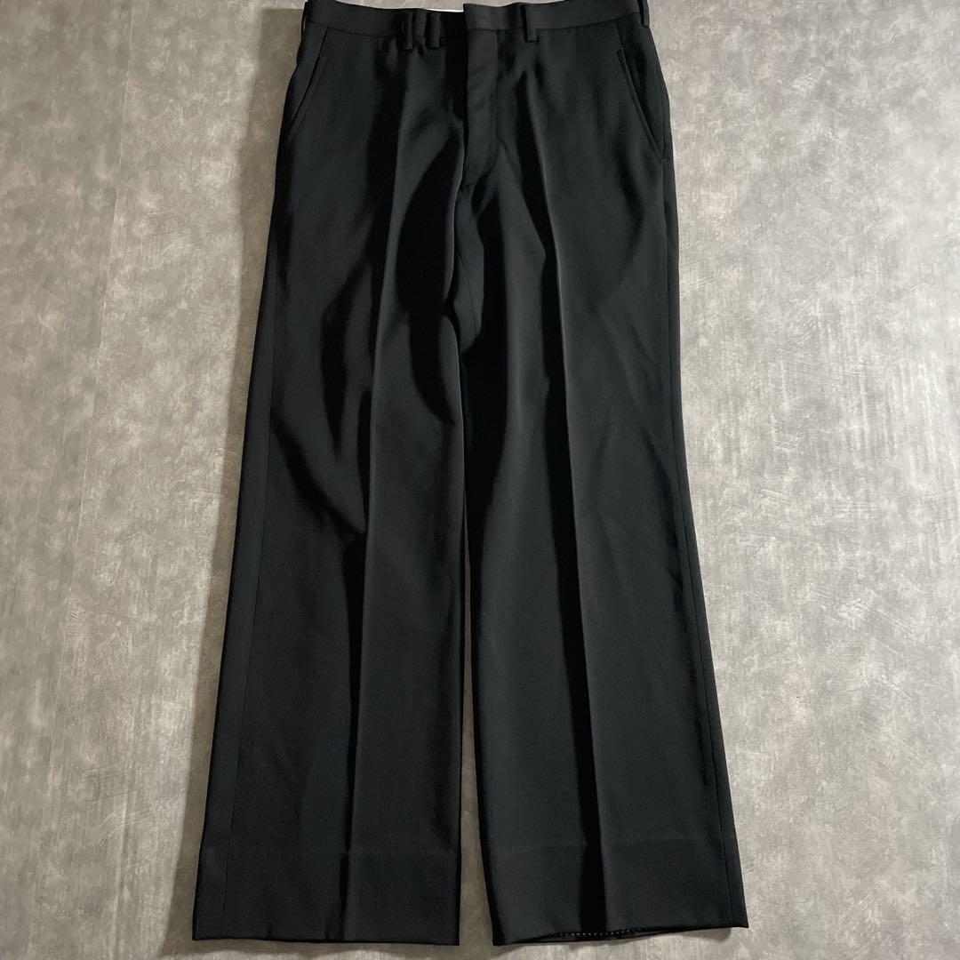 極上 漆黒ウール 黒金ボタン ダブルブレストスーツ × VERUSACEネクタイ