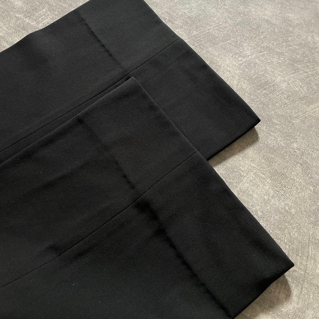 極上 漆黒ウール 黒金ボタン ダブルブレストスーツ × VERUSACEネクタイ