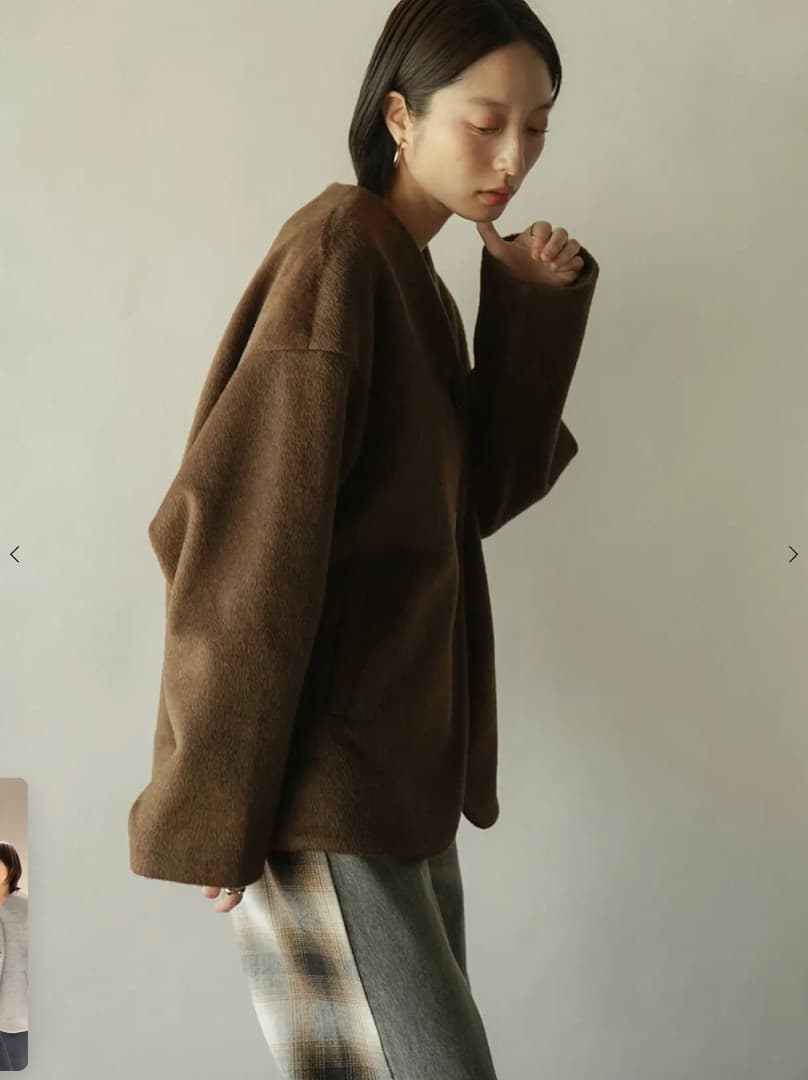 【新品】今季 RADIATE ノーカラー ジャケット ショート コート ヤマダヤ