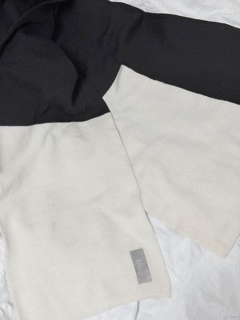 Dior Homme マフラー　白黒