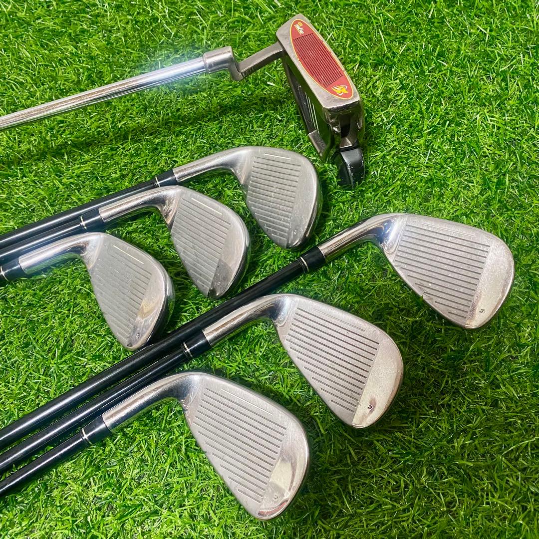 TaylorMade バーナー ゴルフセット 10本 右 R クラブ メンズ