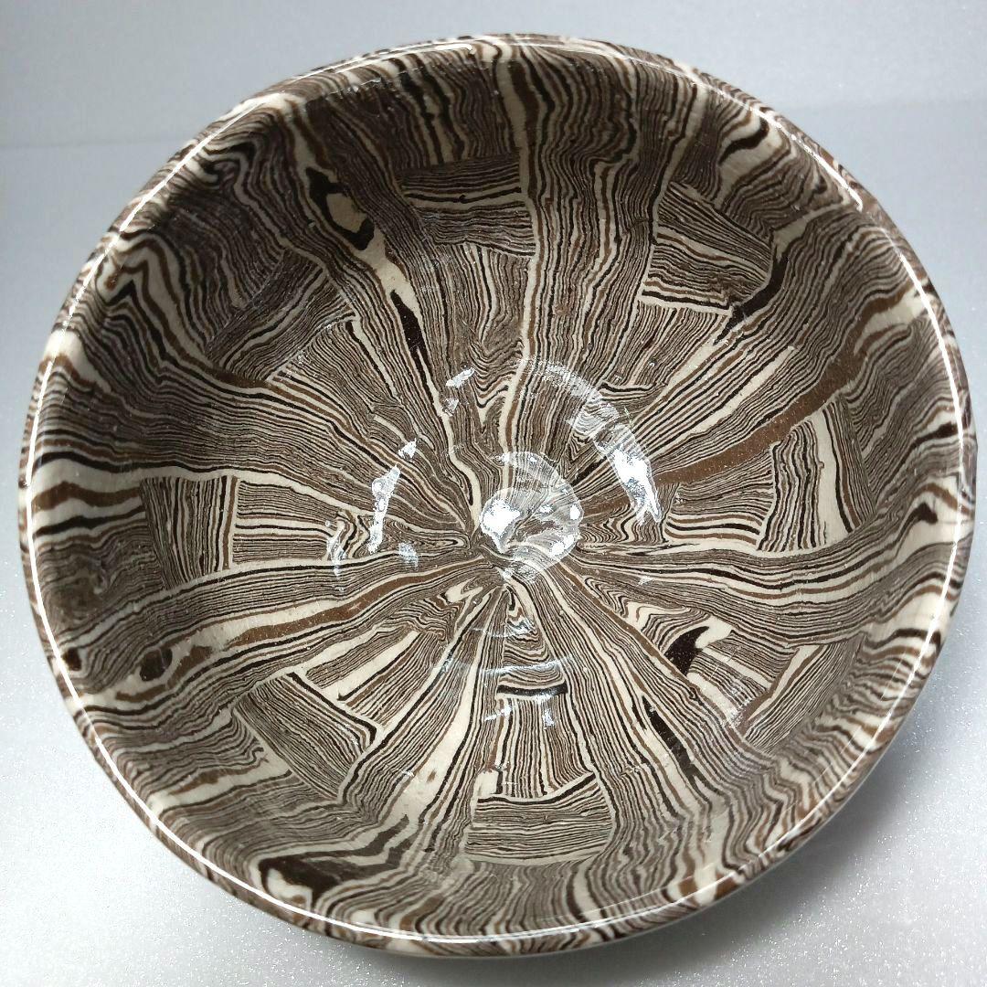 茶道具 抹茶茶碗 練り込み 水野 双鶴 日展作家 瀬戸焼