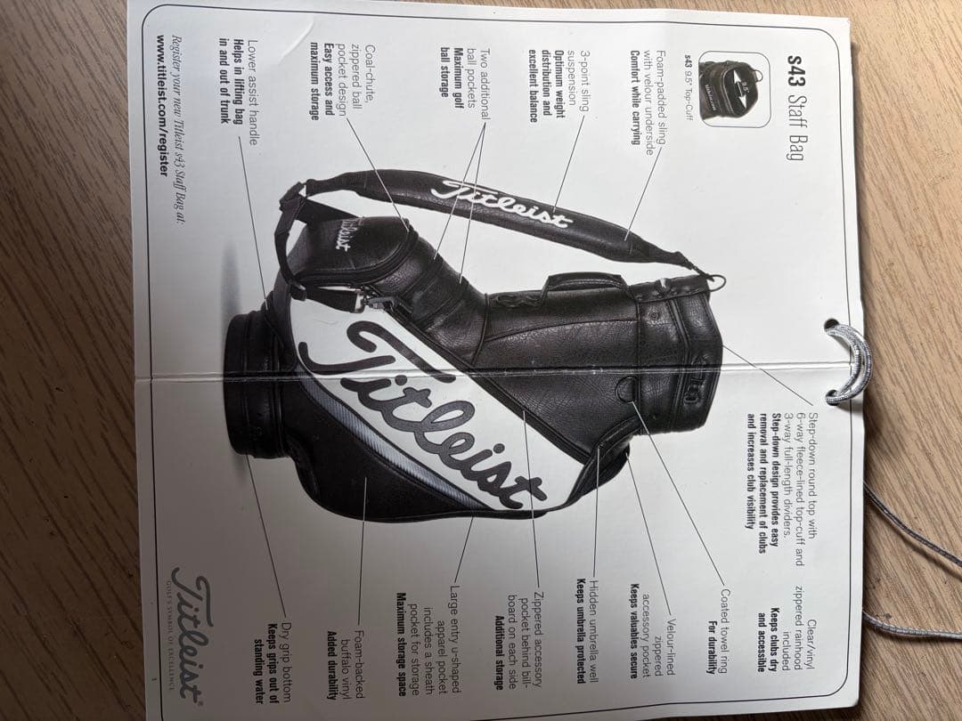 日本未発売　タイトリスト　スタッフバッグ　9.5