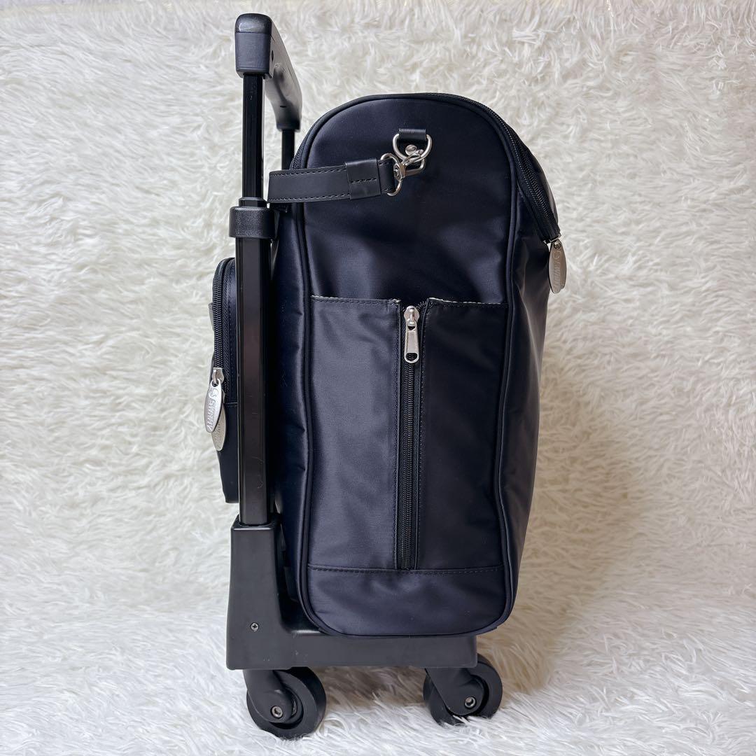 希少✨SWANY スワニー 4輪 キャリーバッグ バッグ取外し可 ストッパー付き