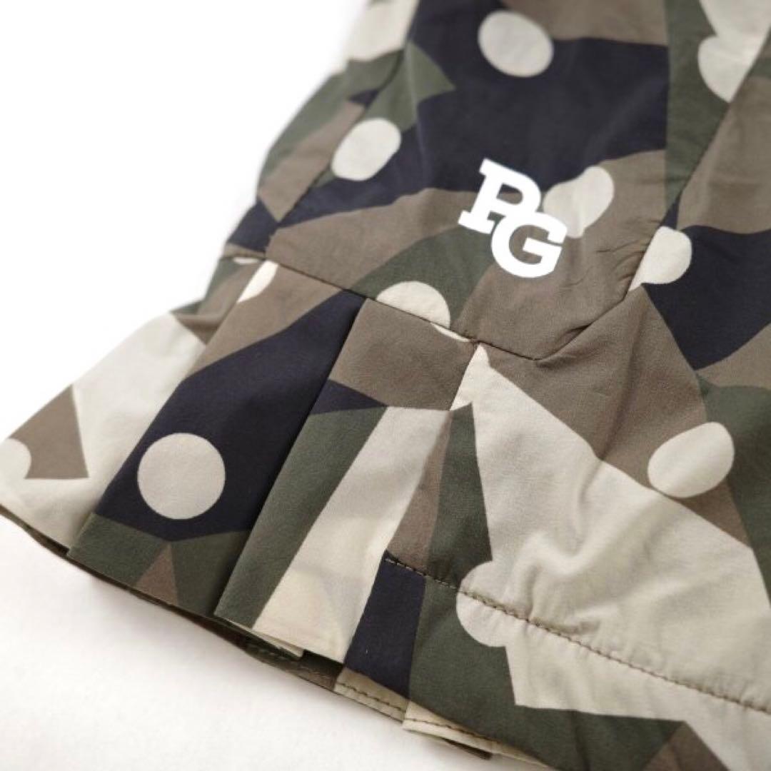 【PEARLY GATES】秋冬 中綿裏地 裾プリーツストレッチスカート・0番S