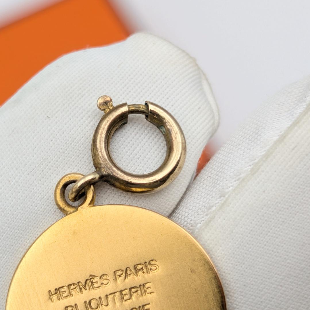 エルメス セリエ ペンダント トップ ゴールド チャーム 箱付き