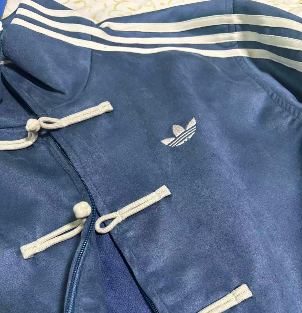 adidasアディダス 中国限定 蛇年トラックジャケットネイビー - L