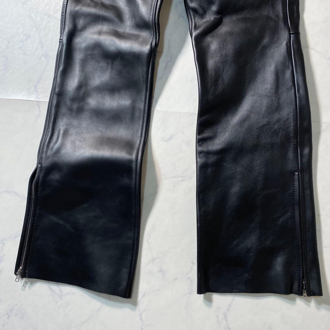 新品未使用】カドヤ　レザーパンツ　サイズ33　カウレザー　タグ付き　Lサイズ相当