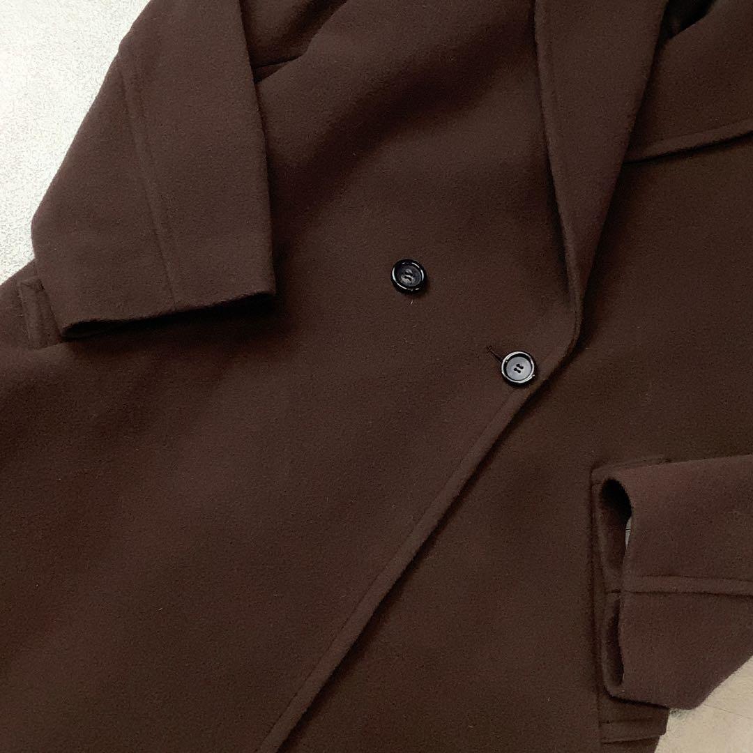 みけ様　L’ESSAGE ウール チェスター コート ブラウン