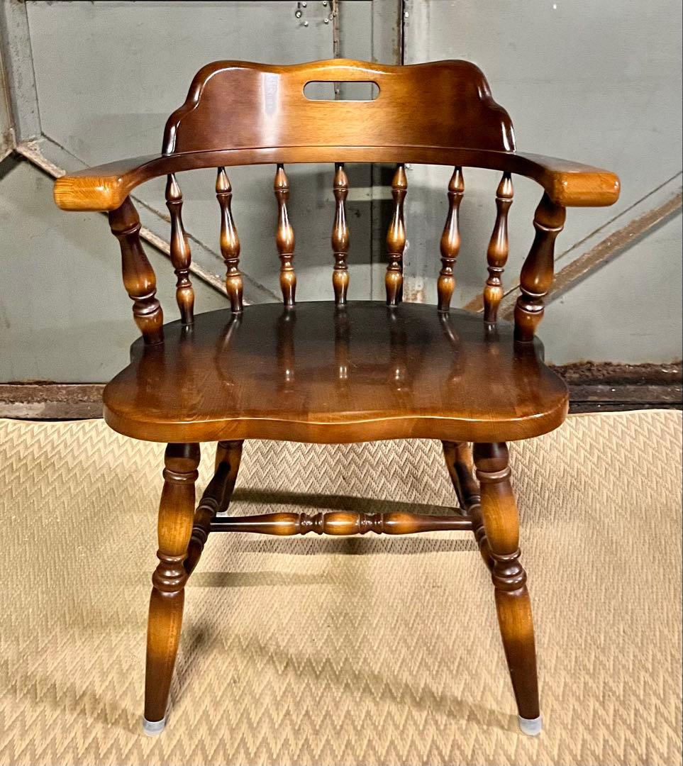 ③ 飛騨産業 ダイニングチェアキツツキマーク4脚セット直接引き取り大歓迎　静岡市