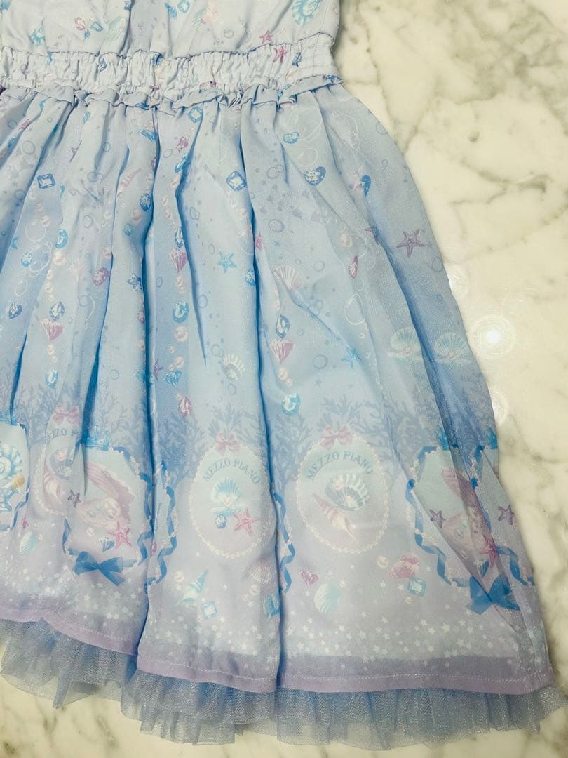 【新品タグ付き試着なし/2024年夏物/定価21,780円】シェル柄ワンピース