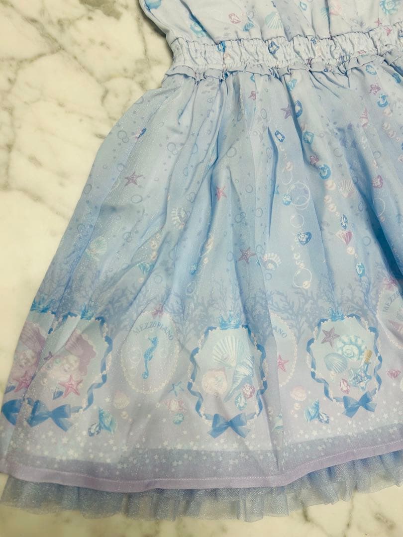 【新品タグ付き試着なし/2024年夏物/定価21,780円】シェル柄ワンピース