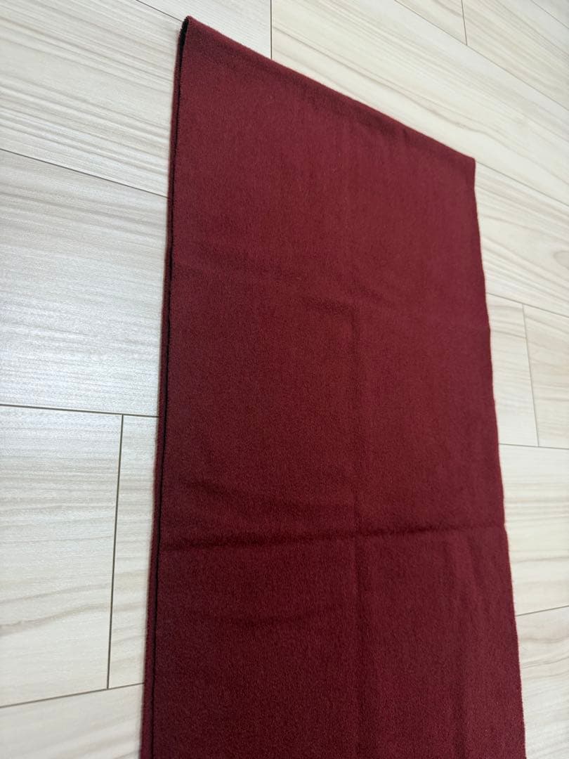 【新品タグ付】バーバリー カシミヤ　マフラー　ボルドー　ワインレッド